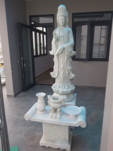 trọn bộ tượng quan âm bằng đá