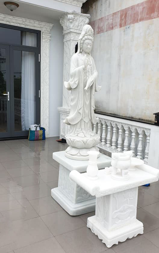  combo tượng Quan Âm đứng + bộ bàn lễ