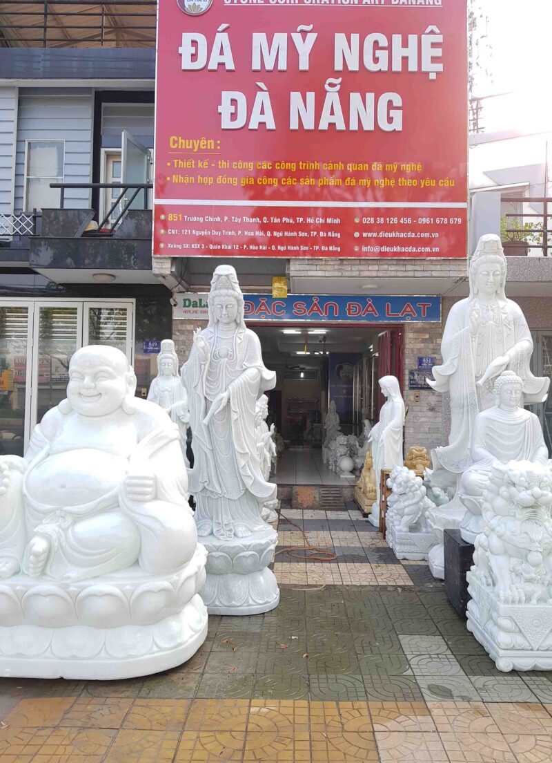 tượng phật quan âm bằng đá