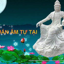 Ý nghĩa Tượng Quan Âm Tự Tại bằng đá
