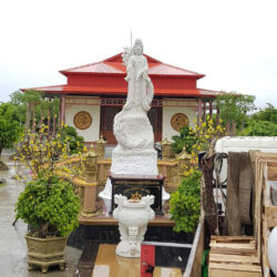 Lắp đặt tượng Quan Âm Nam Hải và tượng Phổ Hiền Bồ Tát – Văn Thù Bồ Tát tại Bạc Liêu