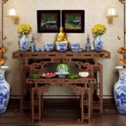 Cách đặt bàn thờ Phật và bàn thờ gia tiên hợp lý